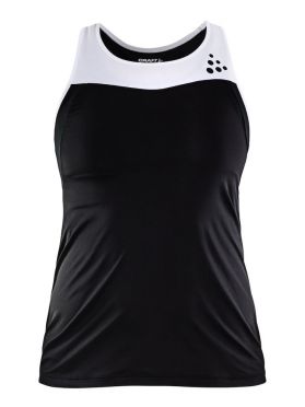 Craft Shade Ärmellos Laufshirts Schwarz/Weiß Damen