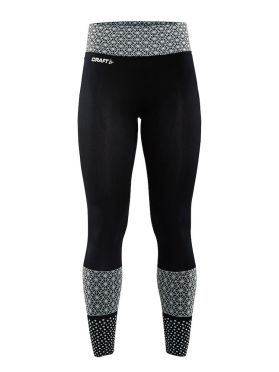 Craft Core block Laufhose Tight Schwarz/Weiß Damen