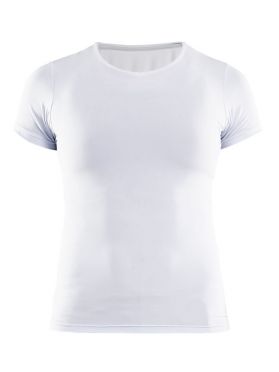 Craft Essential V-neck Kurzarm Unterhemd Weiß Damen