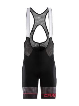 Craft Route Trägerhose Schwarz/Rot Herren