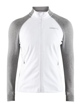 Craft Urban run fuseknit Laufjacke Weiß/Grau Damen