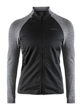 Craft Urban run fuseknit Laufjacke Schwarz/Grau Damen