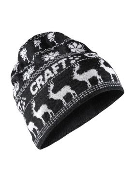 Craft Retro knit Mütze Schwarz/Weiß