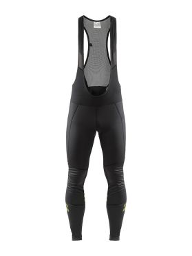 Craft Ideal wind bibtight Radhose Schwarz/Gelb Herren