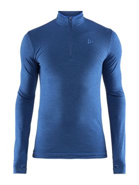 Craft Fuseknit comfort zip Langarm Unterwäsche Blau Herren