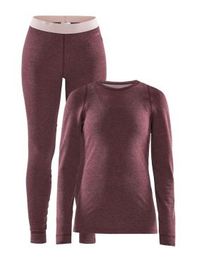 Craft Merino 180 Funktionsunterwäscheset Rot Damen