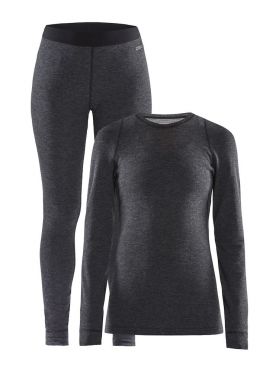 Craft Merino 180 Funktionsunterwäscheset Schwarz Damen