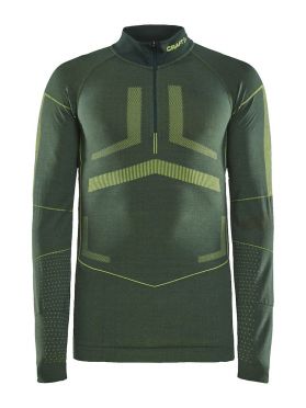 Craft Active Intensity zip Langarm Unterwäsche Grün Herren
