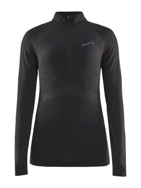 Craft Active Intensity zip Langarm Unterwäsche Schwarz Damen 