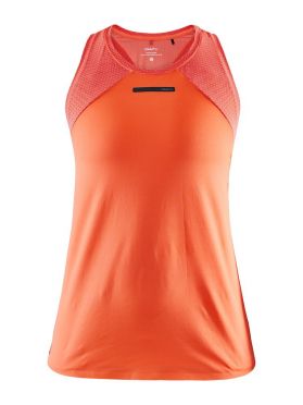 Craft Vent Mesh Ärmellos Laufshirts Orange Damen