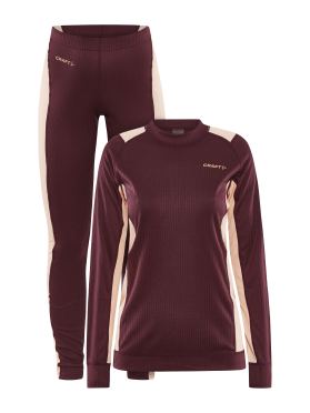 Craft Core Dry Thermo Unterwäsche set Dunkel rot Damen 