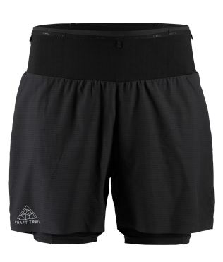 Craft PRO Trail Laufhose kurz Schwarz Herren