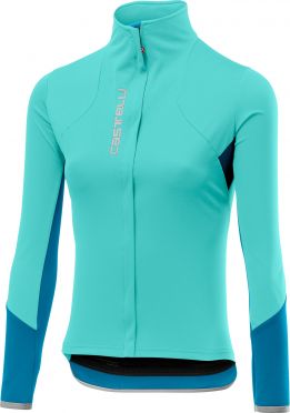 Castelli Trasparente 4 Radtrikot Langarm Blau Damen