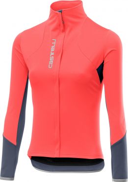 Castelli Trasparente 4 Radtrikot Langarm Rosa Damen