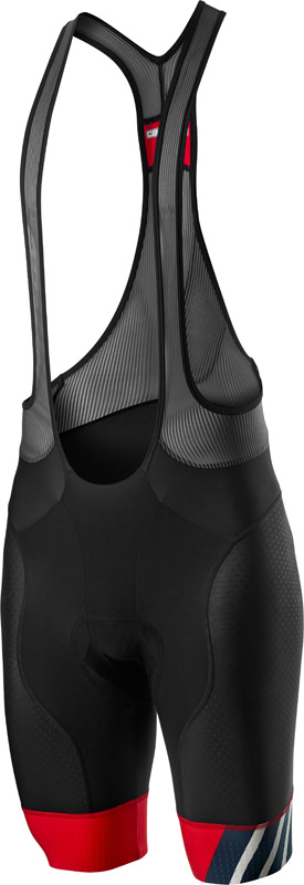 Castelli Free aero race 4 bibshort Trägerhose Schwarz/Rot Herren