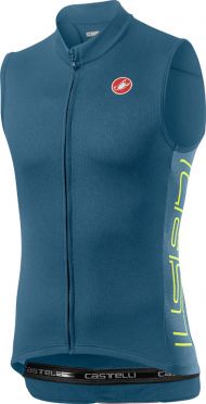 Castelli Entrata V Ärmellos Radtrikot Blau Herren