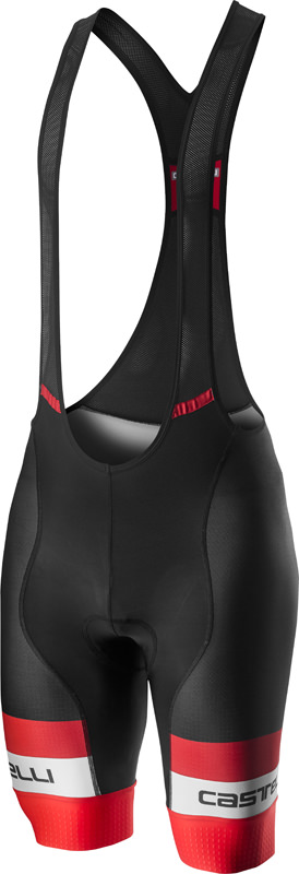 Castelli Competizione bibshort Trägerhose Schwarz/Rot Herren