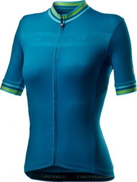 Castelli Promessa 3 Kurzarmtrikot Blau Damen