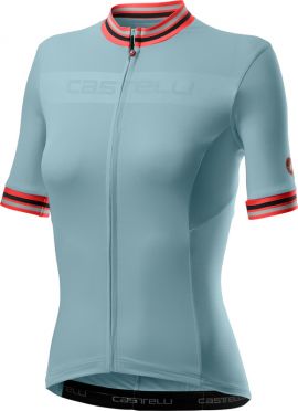 Castelli Promessa 3 Kurzarmtrikot Hellblau Damen
