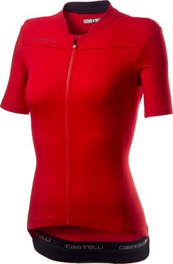 Castelli Anima 3 Kurzarmtrikot Rot Damen