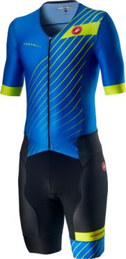 Castelli Free Sanremo 2 Trisuit Kurzarm Blau/Schwarz Herren