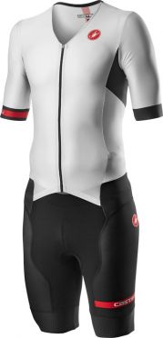 Castelli Free Sanremo 2 Trisuit Kurzarm Weiß/Schwarz Herren 