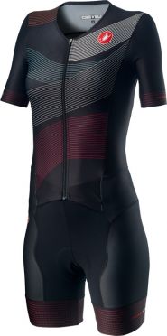 Castelli Free Sanremo 2 W Trisuit Kurzarm Schwarz Damen