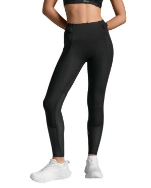 2XU Aero Mesh Hi-Rise Compression Laufschuh Schwarz/Silber Reflektierend Damen 