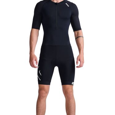 2XU Core Trisuit kurzarm Schwarz Herren 