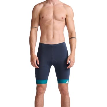 2XU Core 9 Inch Tri Shorts Blau/Grun Heren