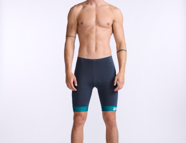 2XU Core 9 Inch Tri Shorts Blau/Grun Heren