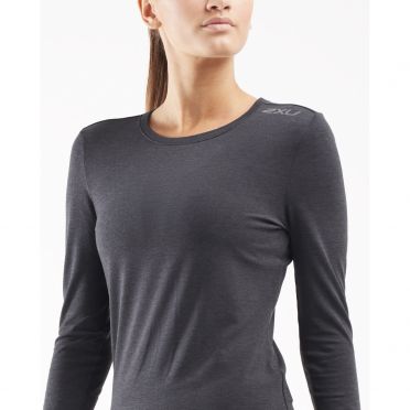 2XU Heat Unterwäsche lange Ärmel Grau Damen