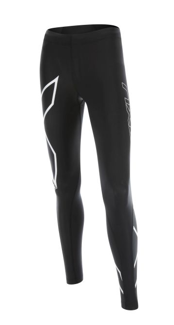 2XU HEAT Compression Tights Schwarz-Weiß Damen