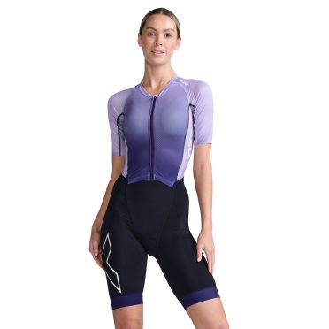 2XU Light speed trisuit kurzarm Lila Damen