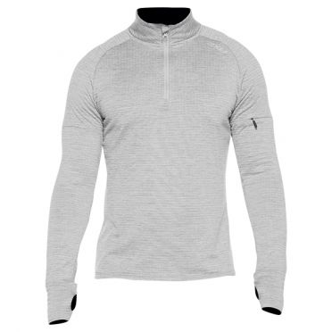 2XU Pursuit Thermal 1/4 Zip Laufshirt langer Ärmel Grau Herren