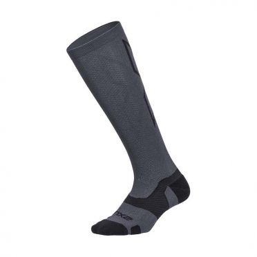 2XU Vectr merino LC Full Lenght Kompression hoche socken Grau