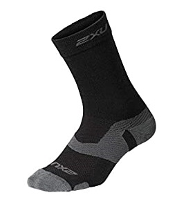 2XU Vectr merino LC crew Kompression hoche socken Schwarz 