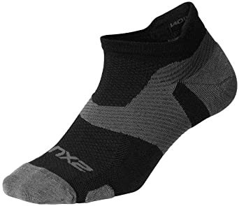 2XU Vectr merino light Noshow Kompression socken Schwarz 