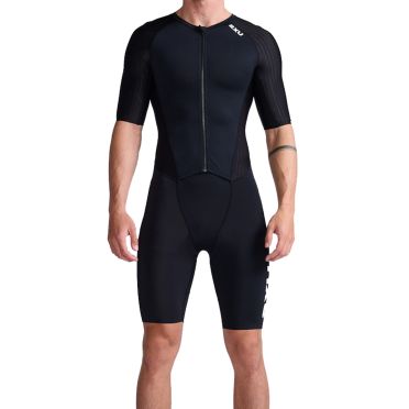 2XU Aero Trisuit kurzarm Schwarz Herren 