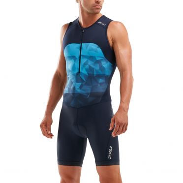 2XU Active Ärmellos Trisuit Blau Herren