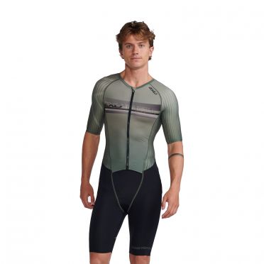 2XU Aero Trisuit kurzarm Grun Herren 