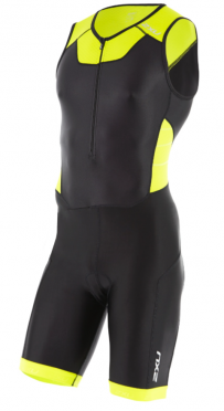 2XU X-vent Front Zip Trisuit Schwarz/Gelb Herren 