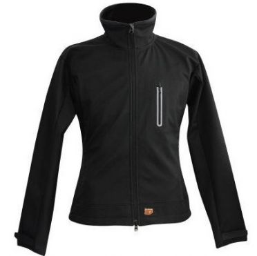 30Seven beheitzte Softshell-Damenjacke schwarz