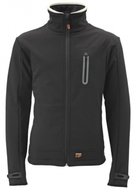 30Seven beheitzte Softshell-Winterjacke Herren Schwarz