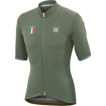 Sportful Italia CL jersey Kurzarm Radtrikot Grün Herren