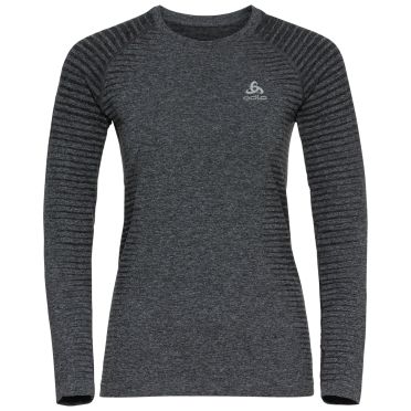 Odlo Essential Seamless Laufshirt Kurzarm Grau Damen 