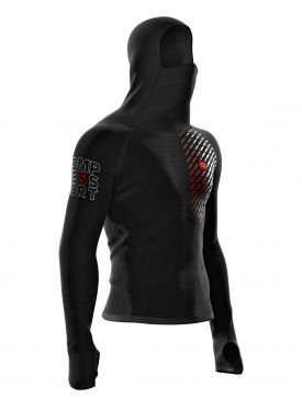 Compressport 3D Thermo ultralight racing hoodie Schwarz