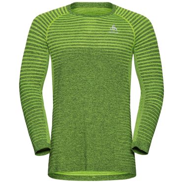 Odlo Essential Seamless Laufshirt Langarm Gelb Herren