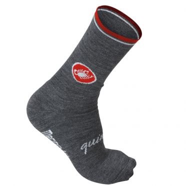 Castelli Quindici soft Radsocken Anthrazit Herren