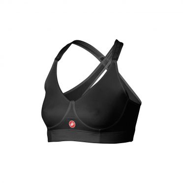 Castelli Rosso Corsa Support Bra Schwarz Damen